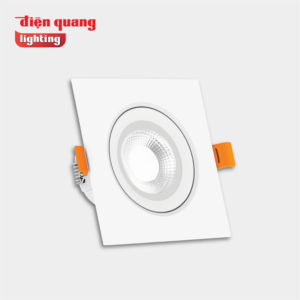 Bộ đèn LED downlight vuông Điện Quang ĐQ LRD11 Ánh sáng trắng